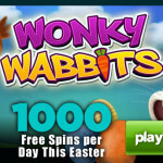 Logo bgoVegas Casina jeho Velikonoční soutěže na výherním automatu Wonky Wabbits