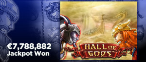 Progresivní jackpot na výherním automatu „Hall of Gods“ přinesl návštěvníkovi skoro 7,8 milionu EUR