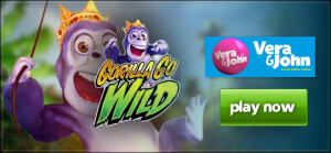 Vera & John Casino právě přidalo online výherní automat Gorilla Go Wild
