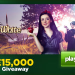 Logo akce Mr Green Casino slaví uvedení výherního automatu Miss White rozdáváním 15 tisíc GBP