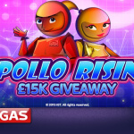 Logo akce vyhrajte podíl z patnácti tisíc EUR na výherním automatu Apollo Rising