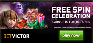 Sto a padesát Free Spinů k získání nadále na BetVictor Slots